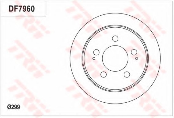 TRW DF7960 Brake Disc